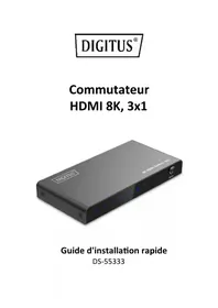 Notice Digitus DS-55333 Commutateur