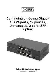 Notice Digitus DN-95348-2 Commutateur