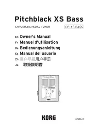 Notice KORG PITCHBLACK XS BASS Equipement DJ