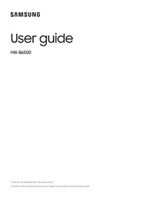 Notice SAMSUNG HW-B650D Barre de son