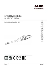 Notice AL-KO CSA 4020 Outils multifonctions