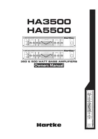 Notice Hartke HA5500C Recepteur