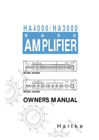 Notice Hartke HA4000 Recepteur