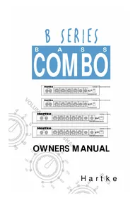 Notice Hartke B90 Ampli de basses