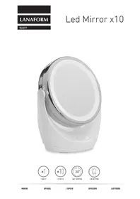 LANAFORM LED Mirror 10× - Miroir lumineux