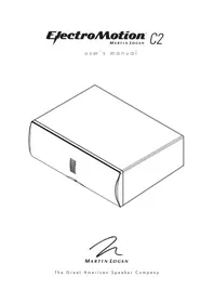 Notice Martin Logan ELECTROMOTION C2 Non catégorisé