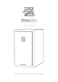 Notice Martin Logan MOTION LX16 Non catégorisé