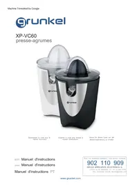 Notice Grunkel XP-VC60 Extracteur de jus