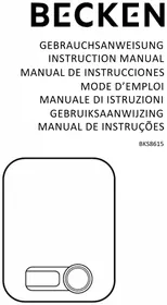 Notice Becken BKS8615 Balance