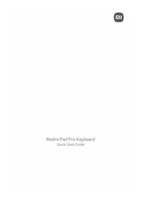 Notice Xiaomi REDMI PAD PRO KEYBOARD Smartphone