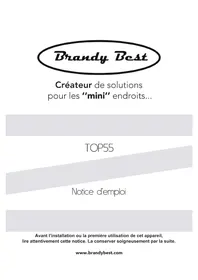 Notice BRANDY BEST TOP55 Réfrigérateur