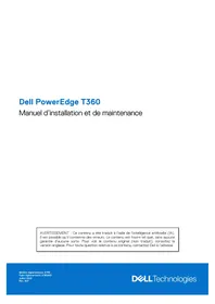 Notice DELL POWEREDGE T360 Serveur