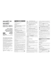Notice KORG MICROKEY2-37 Contrôleur