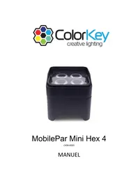 Notice ColorKey MOBILEPAR MINI HEX 4 Éclairage