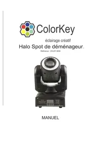 Notice ColorKey MOVER HALO SPOT Machine à effet