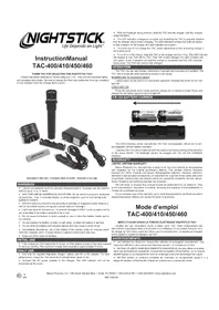 Notice NightStick TAC-660XL Lampe de poche