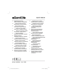 Notice Gardol GLVE 1400-34 Tondeuse à gazon