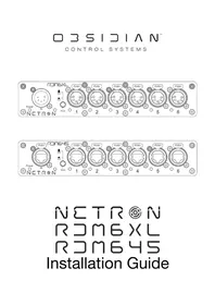 Notice Obsidian NETRON RDM645 Éclairage
