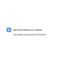 Notice HP ST5742 Client léger