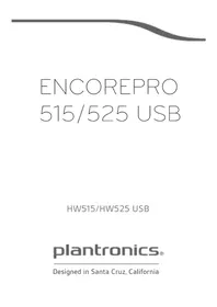 Notice PLANTRONICS ENCOREPRO 515 Ecouteur