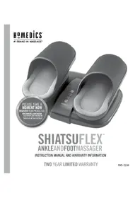 Notice HOMEDICS SHIATSU AIR ELITE FMS-355 Appareil de massage