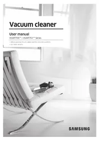 Notice SAMSUNG VS20T7551R5 Aspirateur