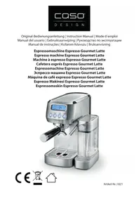 Notice CASO ESPRESSO GOURMET LATTE 1821 Machine à café