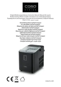 Notice CASO ICECHEF COMPACT Machine à glace