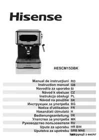 Notice HISENSE HESCM15DBK Machine à café