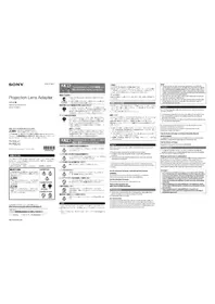 Notice SONY PK-F60LA2 Accessoire de projecteur