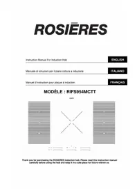 Notice ROSIERES RIFS954MCTT Cuisinière