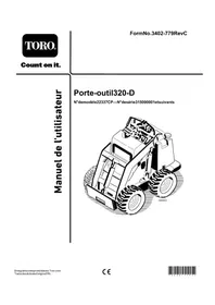 Notice TORO 320-D Tracteur