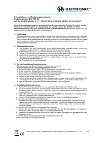 Notice Heitronic BOLTON 2.0 Lampe