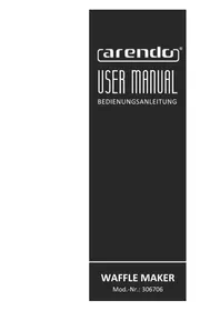 Notice Arendo 306706 Gaufrier