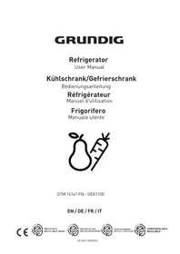 Notice GRUNDIG GEK1100 Réfrigérateur