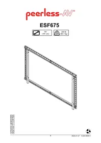 Notice Peerless-AV ESF675 Support écran plat