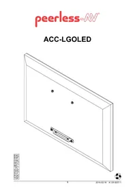 Notice Peerless-AV ACC-LGOLED Support écran plat