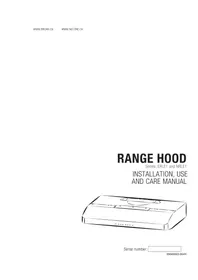 Notice NuTone NRLE130WH Hotte