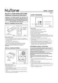 Notice NuTone LA226WH Sonnette de portes