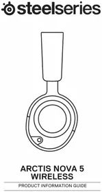 Notice STEELSERIES ARCTIS NOVA 5 WIRELESS Casque