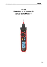 Notice Uni-T UT118C Multimètre