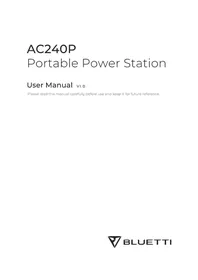 Notice BLUETTI AC240P Batterie portable