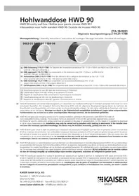 Notice Kaiser 9464-01 Commutateur