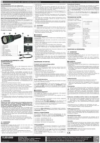 Notice Schwaiger TLED1000 Lampe de poche