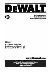 Notice DEWALT DCS692 Outils multifonctions