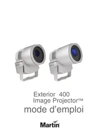 Notice MARTIN EXTERIOR 400 IMAGE PROJECTOR Projecteur