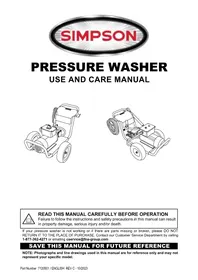 Notice Simpson IR3040012B Nettoyeur haute pression