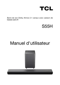 Notice TCL S55H Barre de son