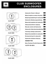 Notice JBL CLUB 1000D Haut-parleur