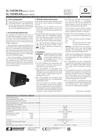 Notice Monacor SL-150WS/EN Haut-parleur